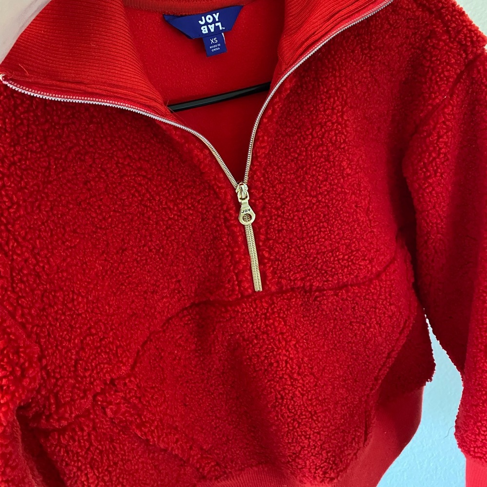 JoyLab Red Fleece Jacket - Picture 2 of 2